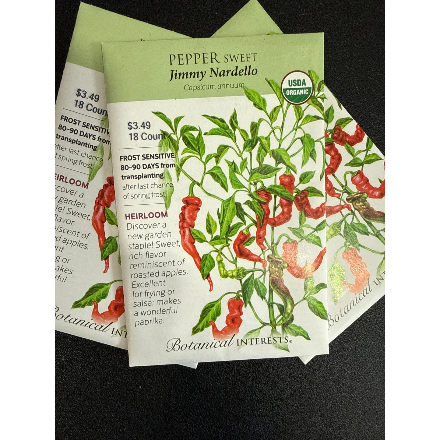 Sweet Pepper seeds , "Jimmy Nardello"