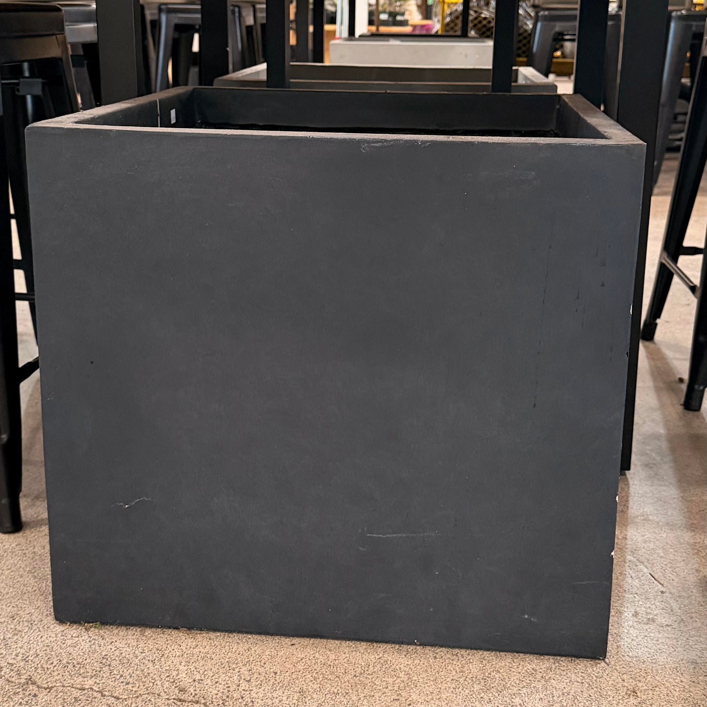 Fiber Clay Cube Planter