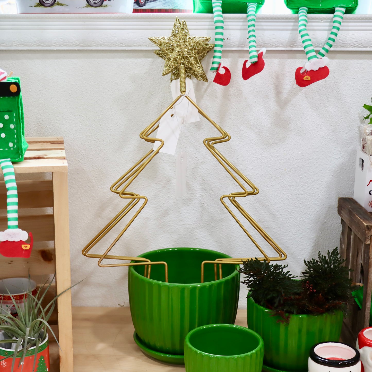 Christmas Tree Trellis with Star