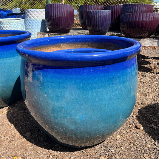 Blue Ombre Ceramic Planter