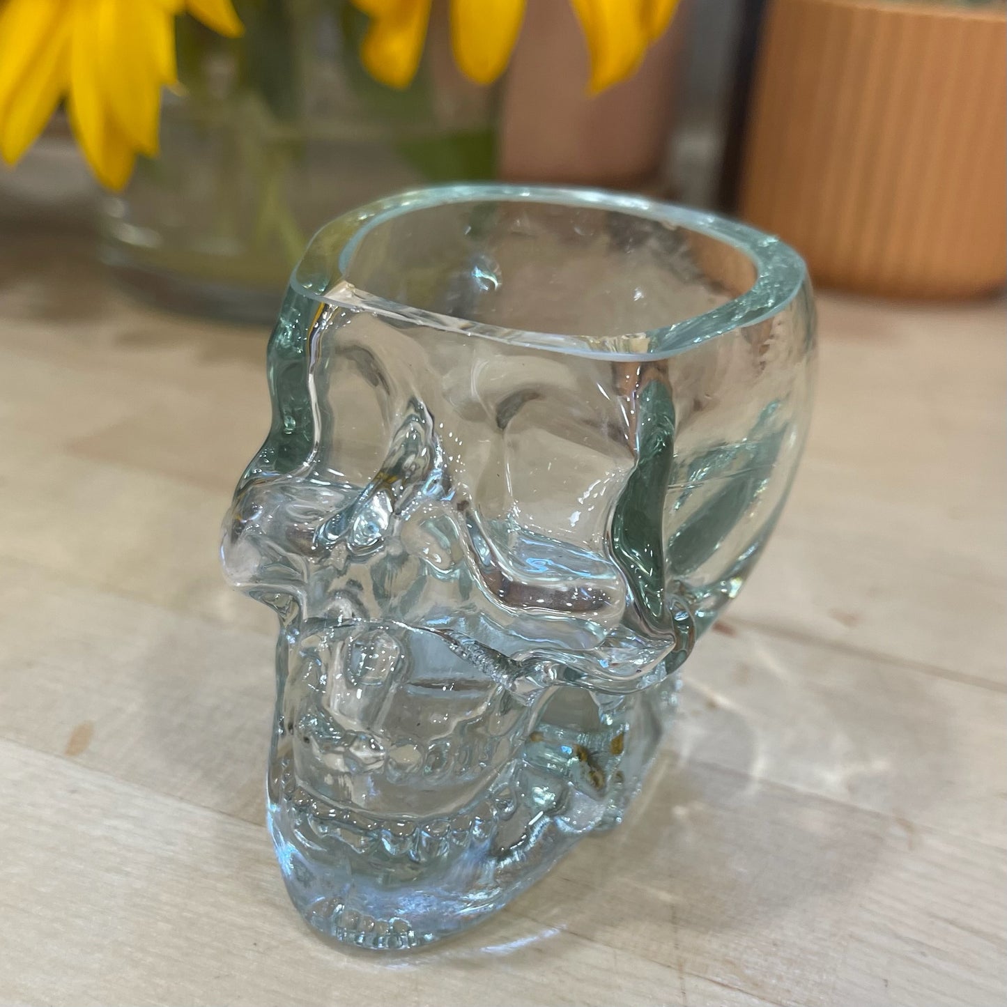 Ceramic Skull Planter