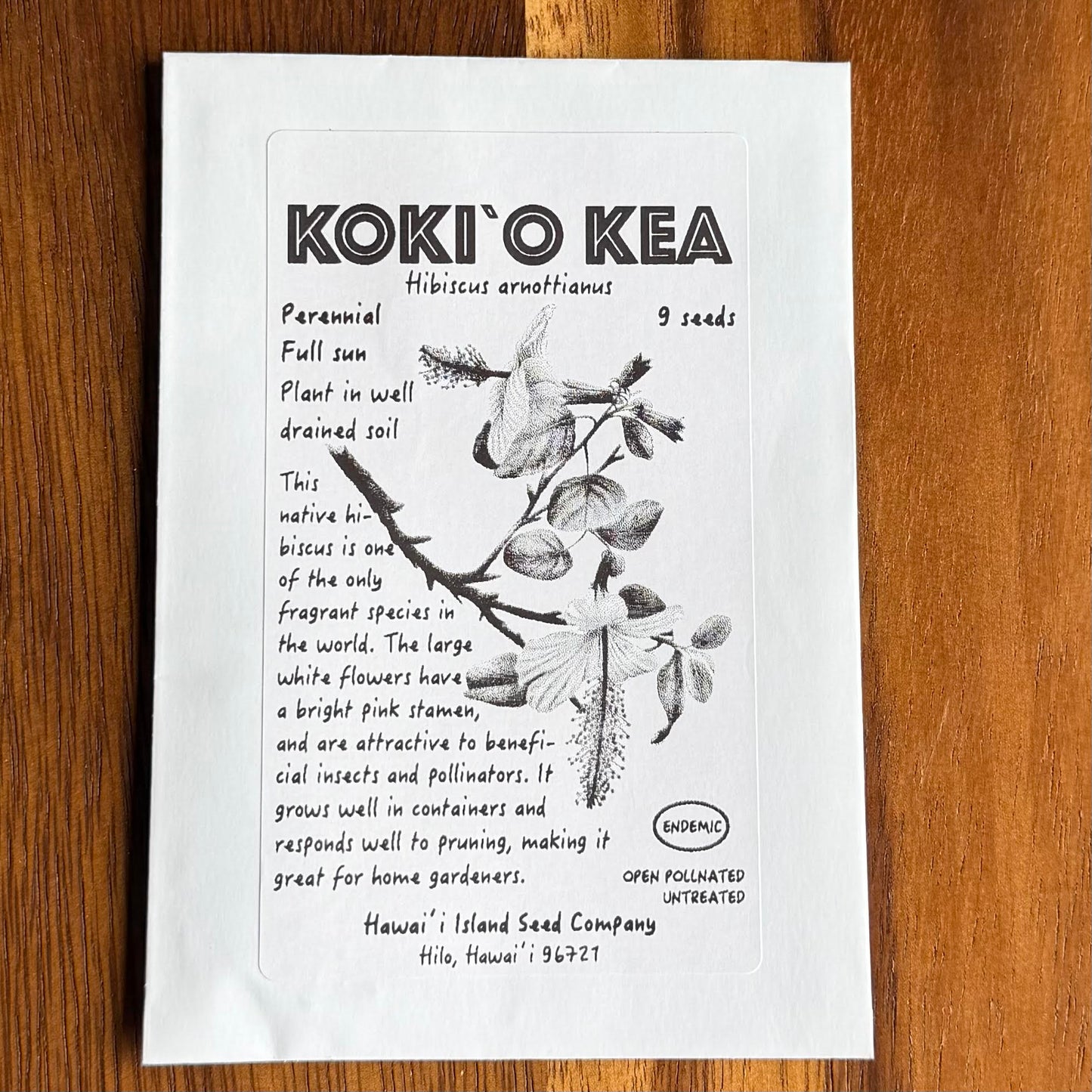 Koki'o Kea Seeds