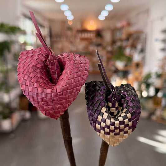 Hand woven - Lauhala Anthurium