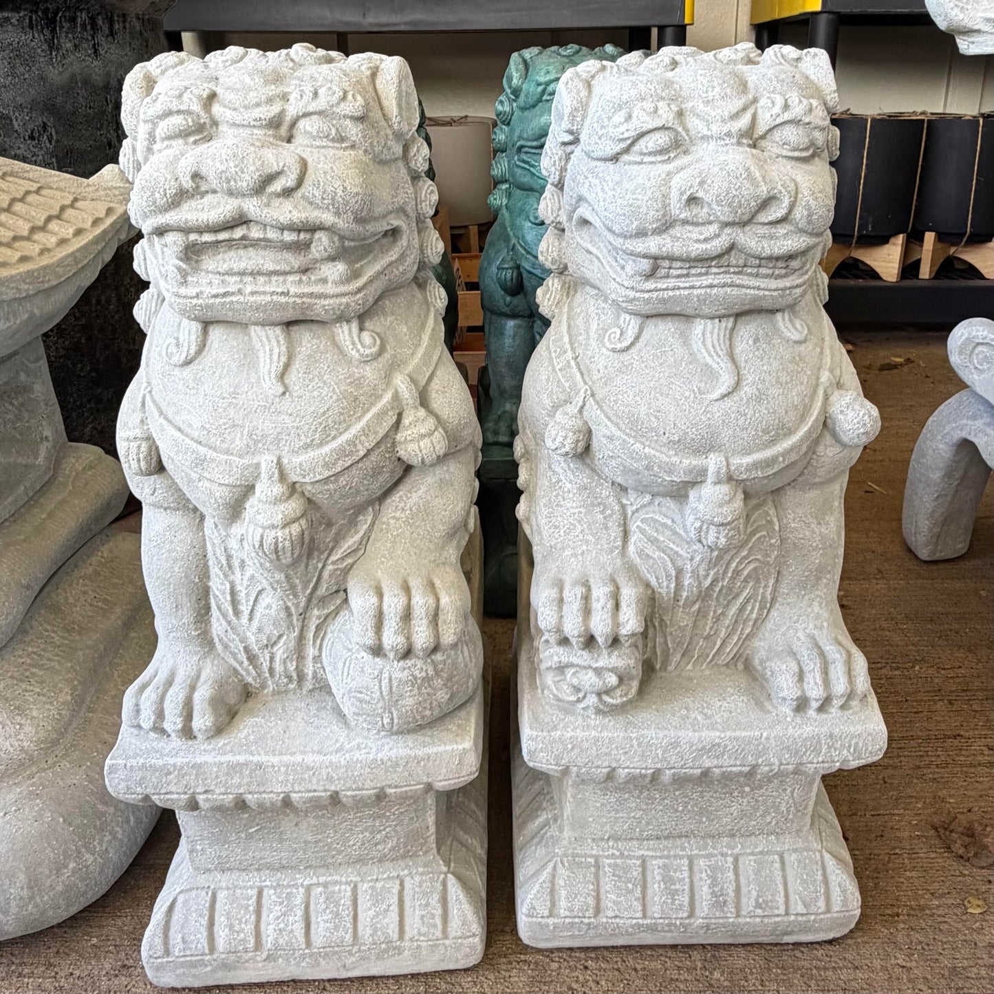 Foo Dog Set, Medium, Statues
