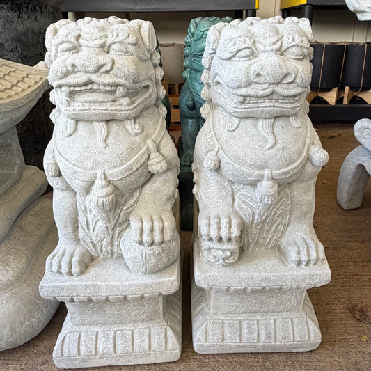 Foo Dog Set, Medium, Statues