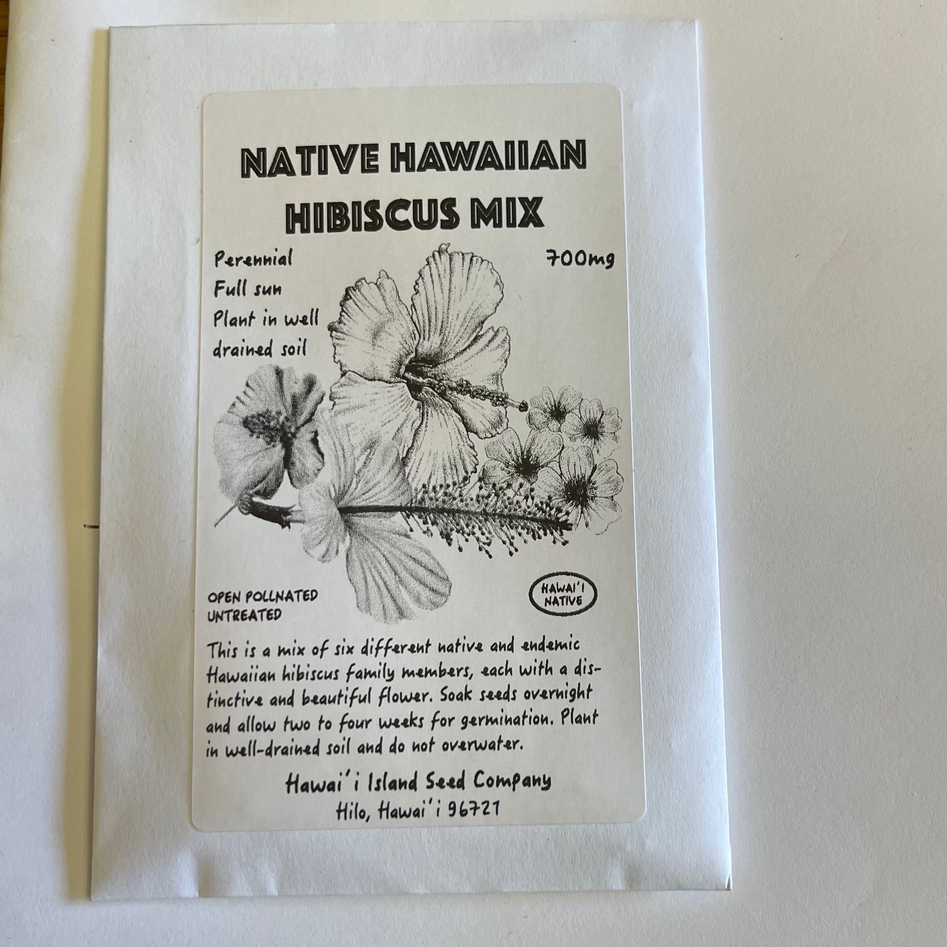 native hawaiian plant seeds Native Hawaiian Hibiscus Mix, seeds