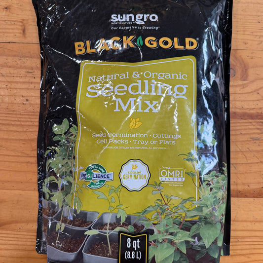 Black Gold Media — Natural & Organic Seedling Mix 8 qt