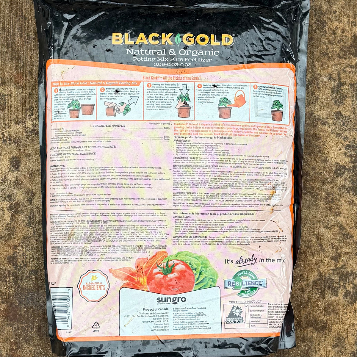 Black Gold Media - Natural & Organic Potting Mix