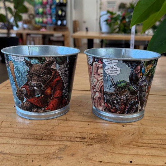 Ninja Turtle Metal Planter