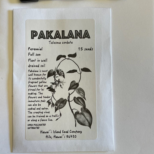 Pakalana, seeds