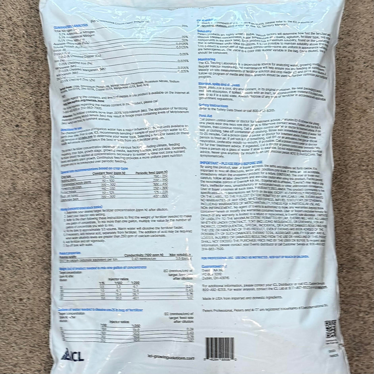 20-20-20 Peters Water Soluble Fertilizer