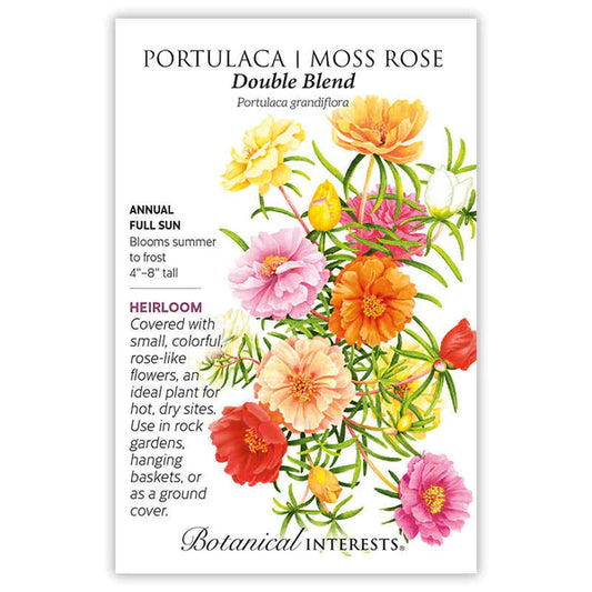 Portulaca seeds, "Moss Rose Double Blend"