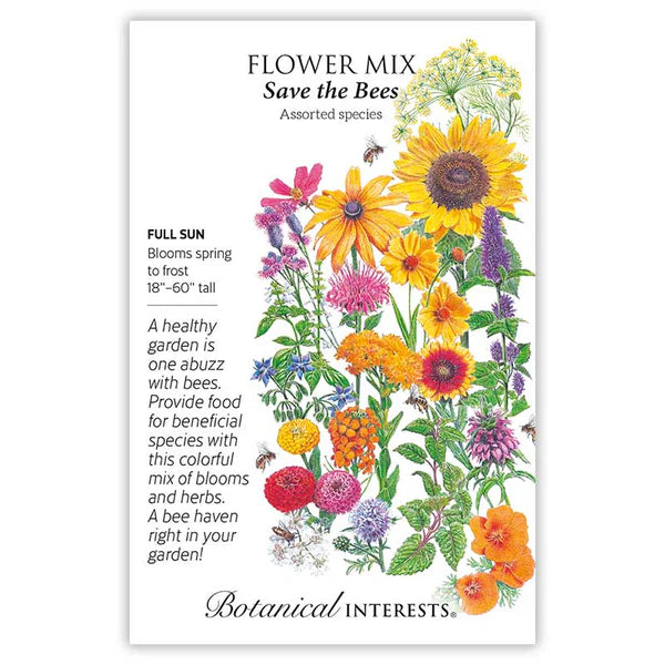 Flower Mix seeds, "Save the Bees"