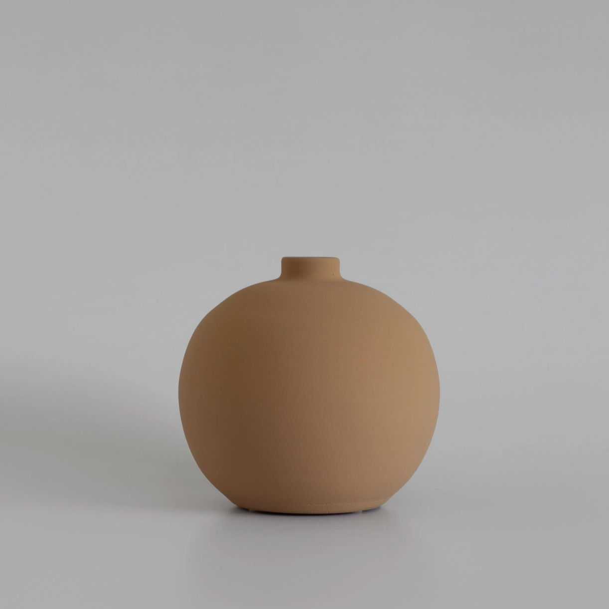 Blanc Collection 03 - Beige Vase - Ceramic Vase - Handmade