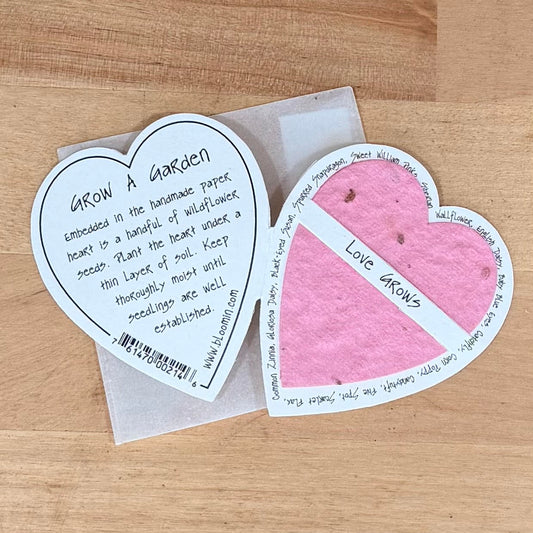 Blooming Heart Seed Card