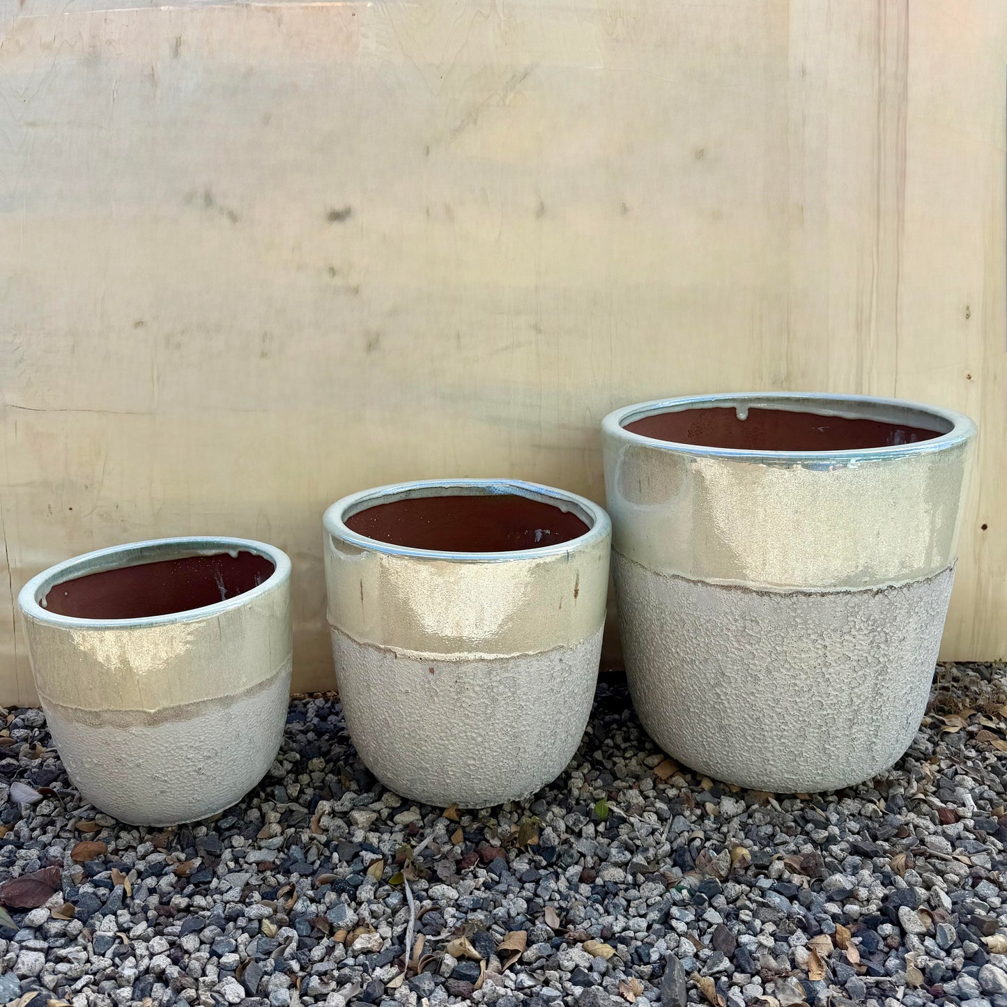 Two Tone Egg Pot Planter