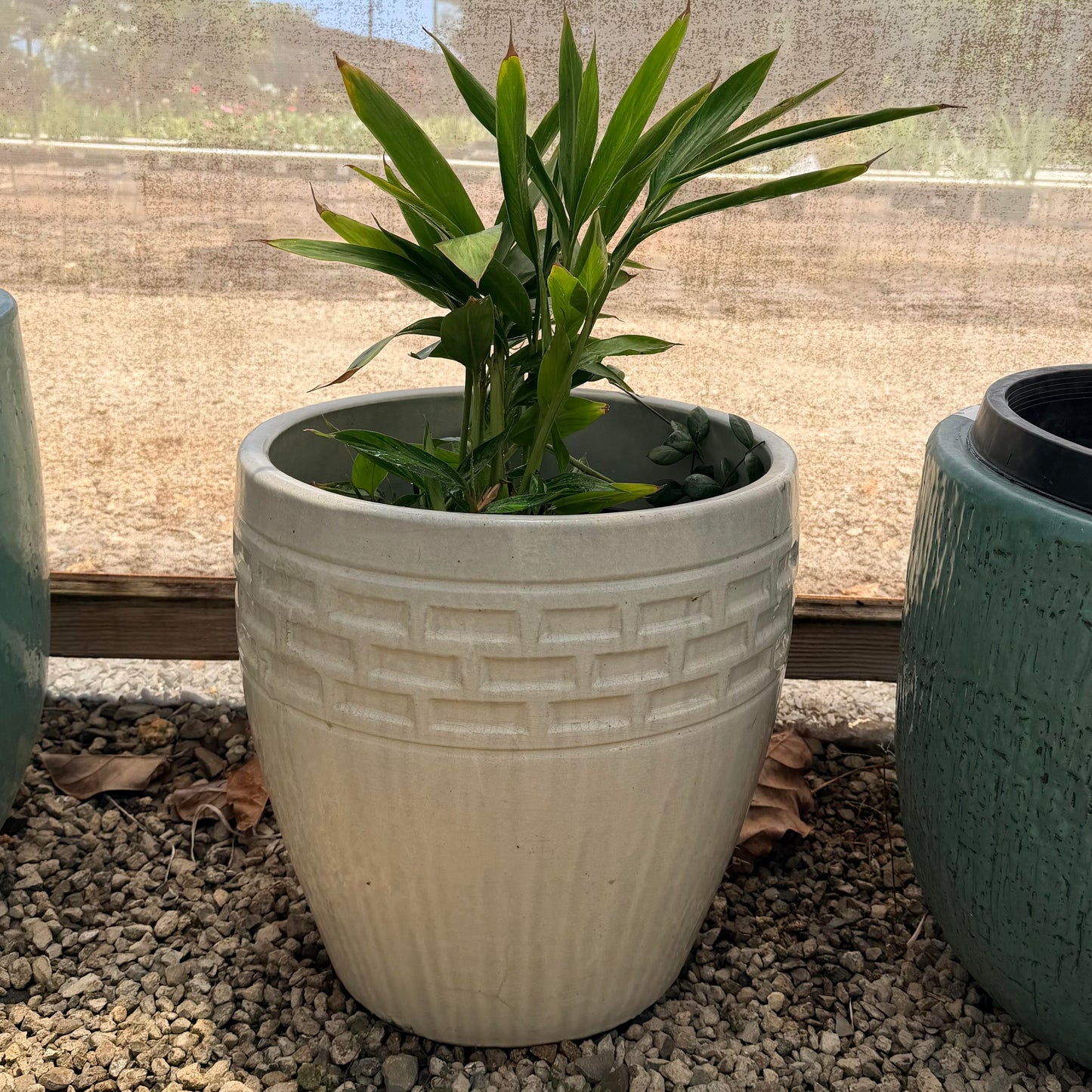 White Outdoor Planter