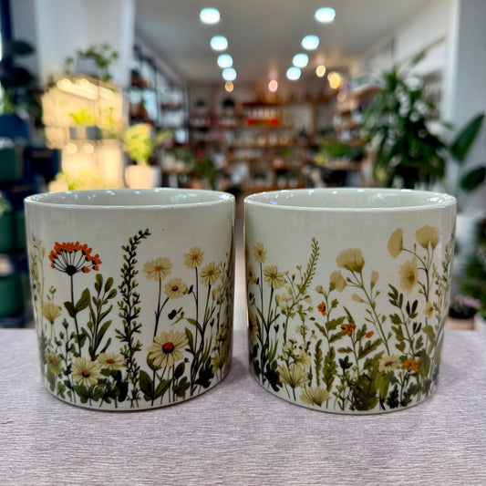 4" Wildflower Cylinder Planter