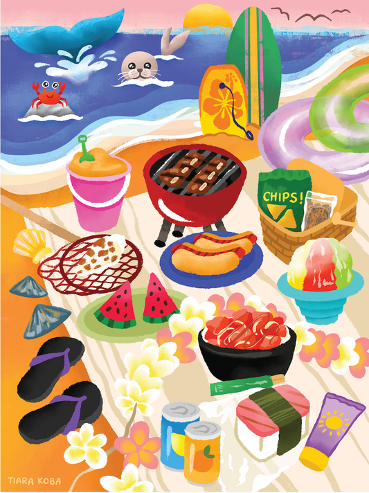 Perfect Beach Day - kids 70 piece puzzle