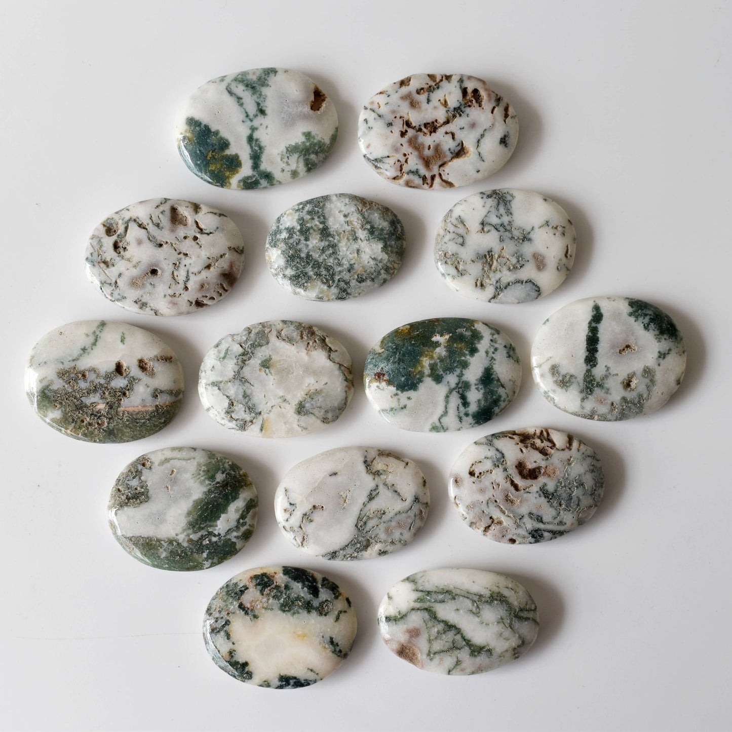 Polished Tree Agate Flat Stone