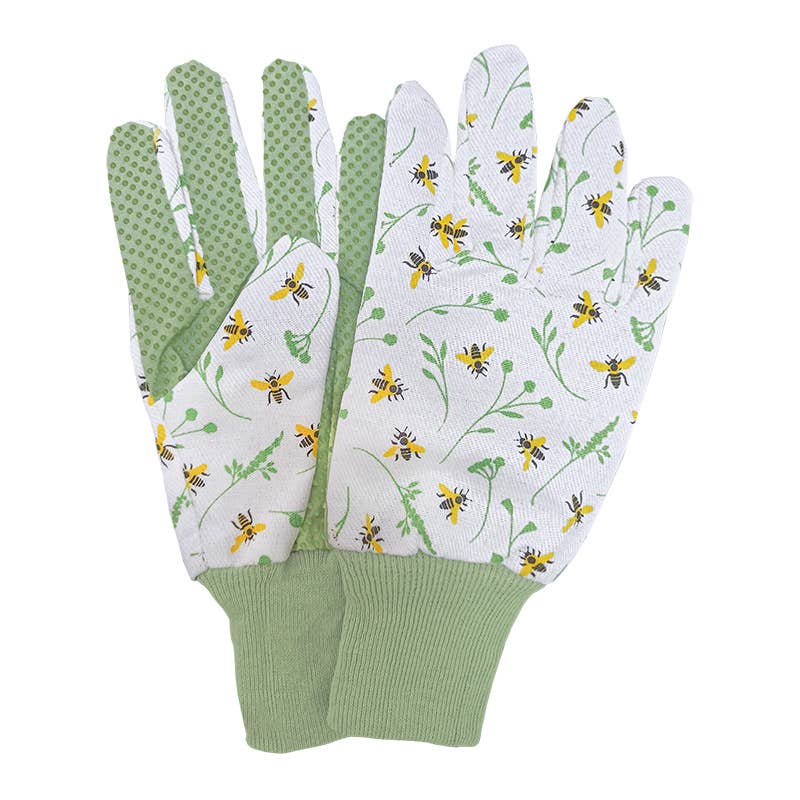 Bee Print Garden Gloves