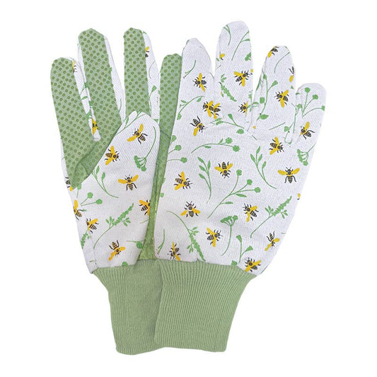 Bee Print Garden Gloves