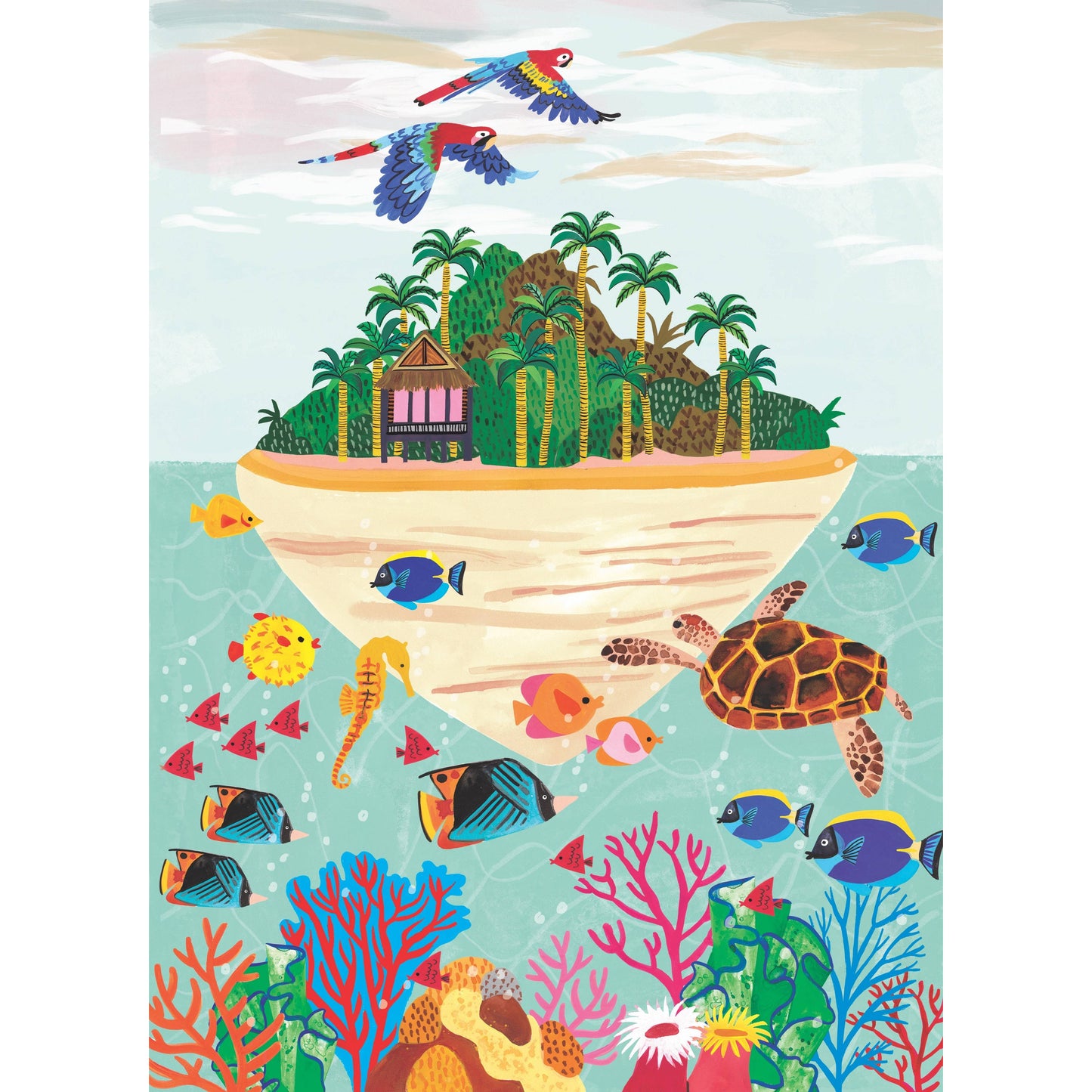 Paradise Island - kids 70 piece puzzle
