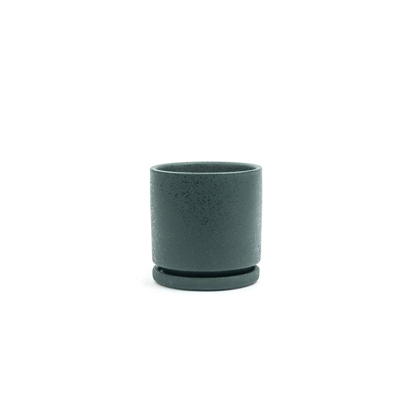 6.5" Gemstone Cylinder Pots with Water Saucers