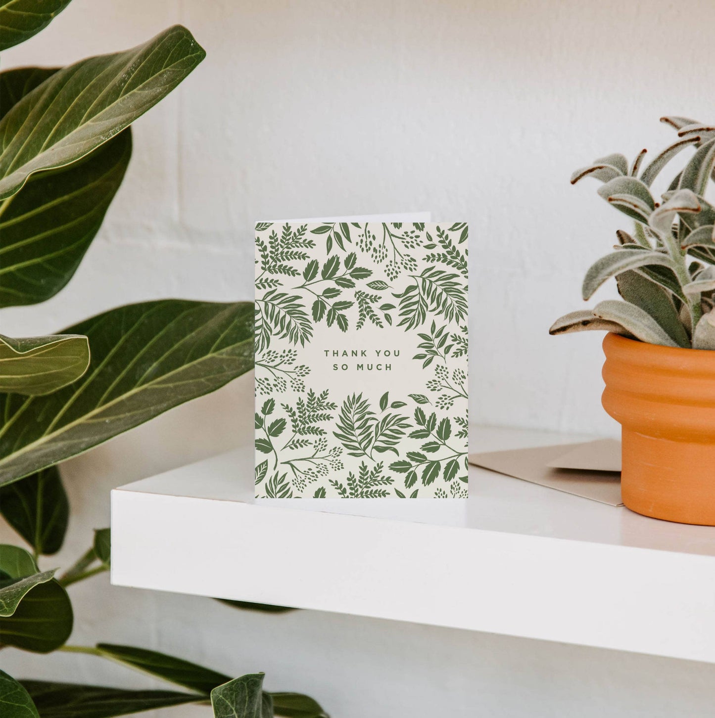 Vines Thank You Greeting Card