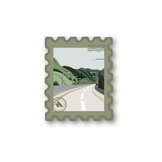 H3 Freeway Postage Stamp Sticker