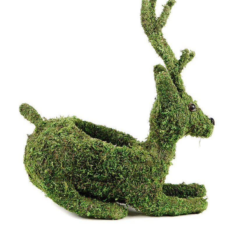 Moss Reindeer Planter