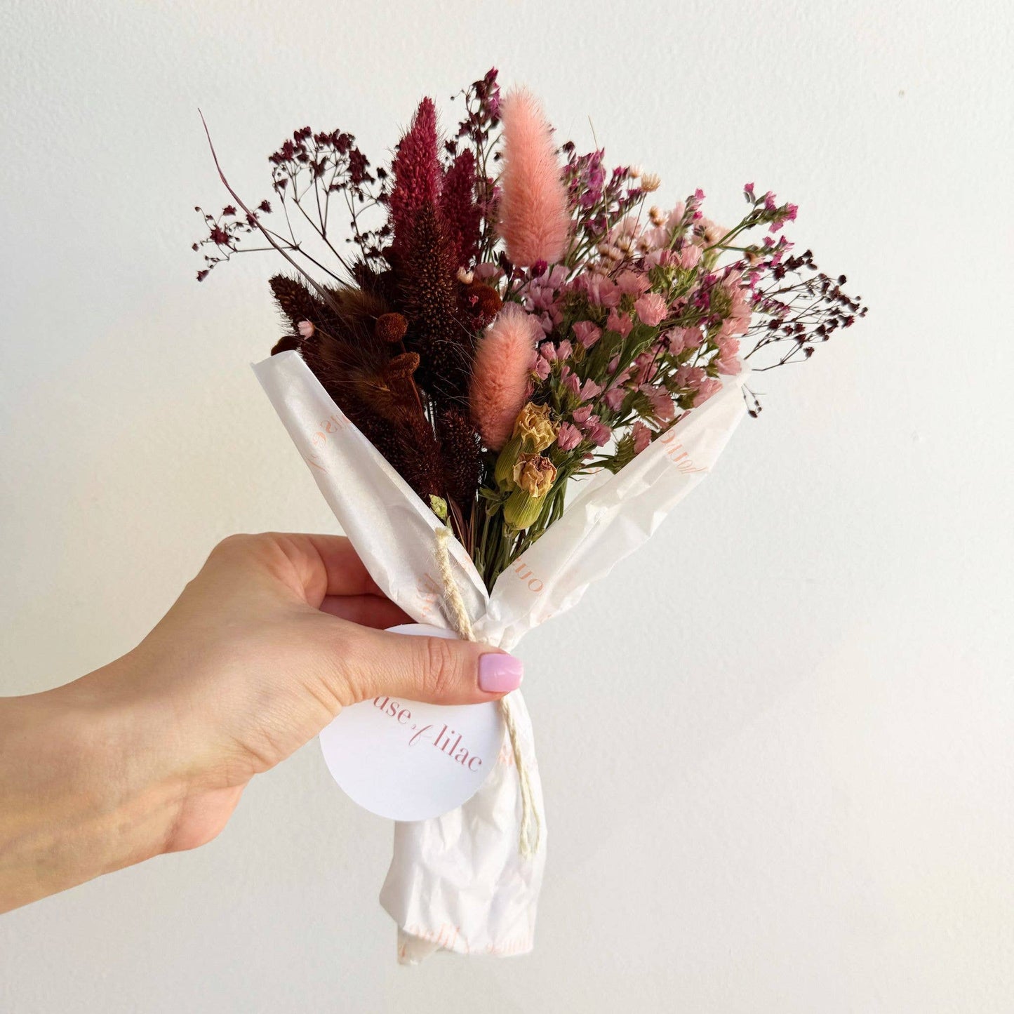 Ombre Dried Flower Mini Bouquet