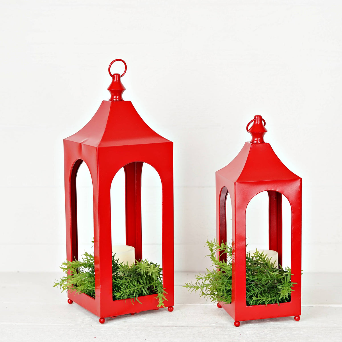 Holiday Red Artisan Lantern