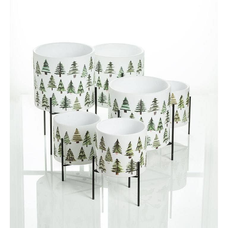 Green Tree Planter-6.5"D