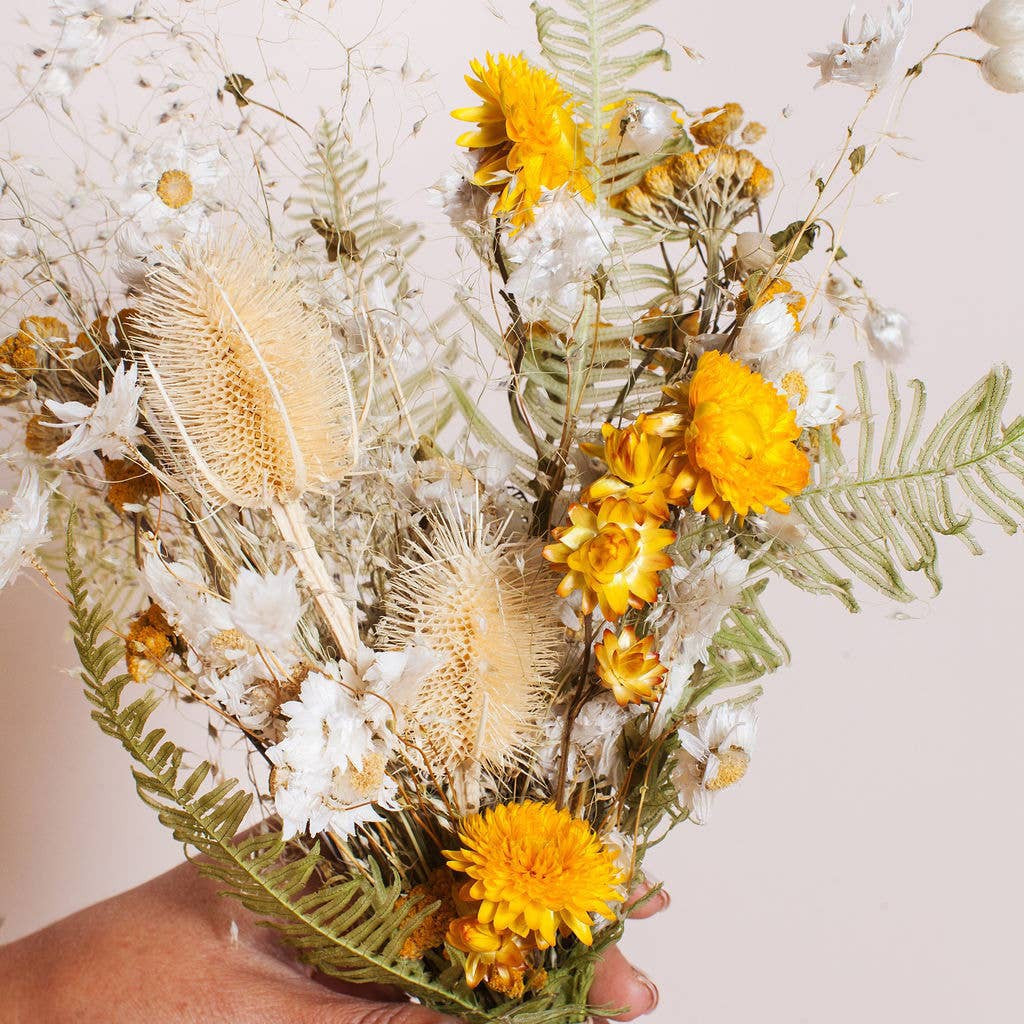 Yellow, White and Green Mini Bouquet