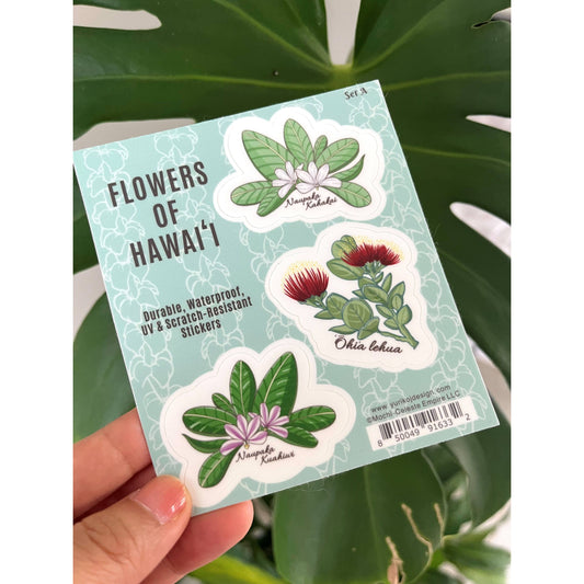 Flowers of Hawai'i Sticker Sheet  SET A