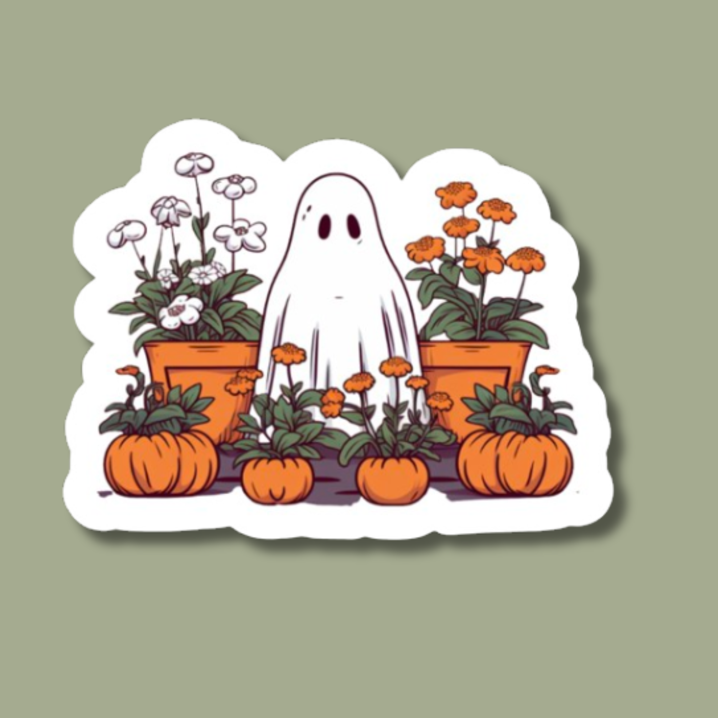 Ghost Pumpkin Sticker