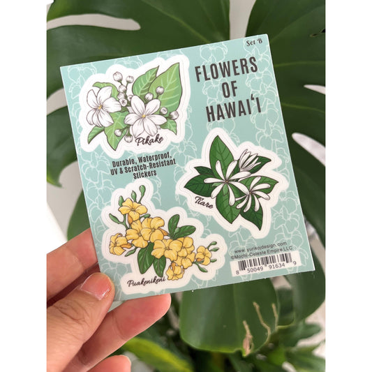 Flowers of Hawai'i Sticker Sheet  SET B