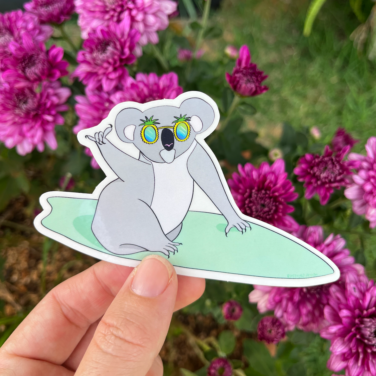 Surfing Koala Sticker