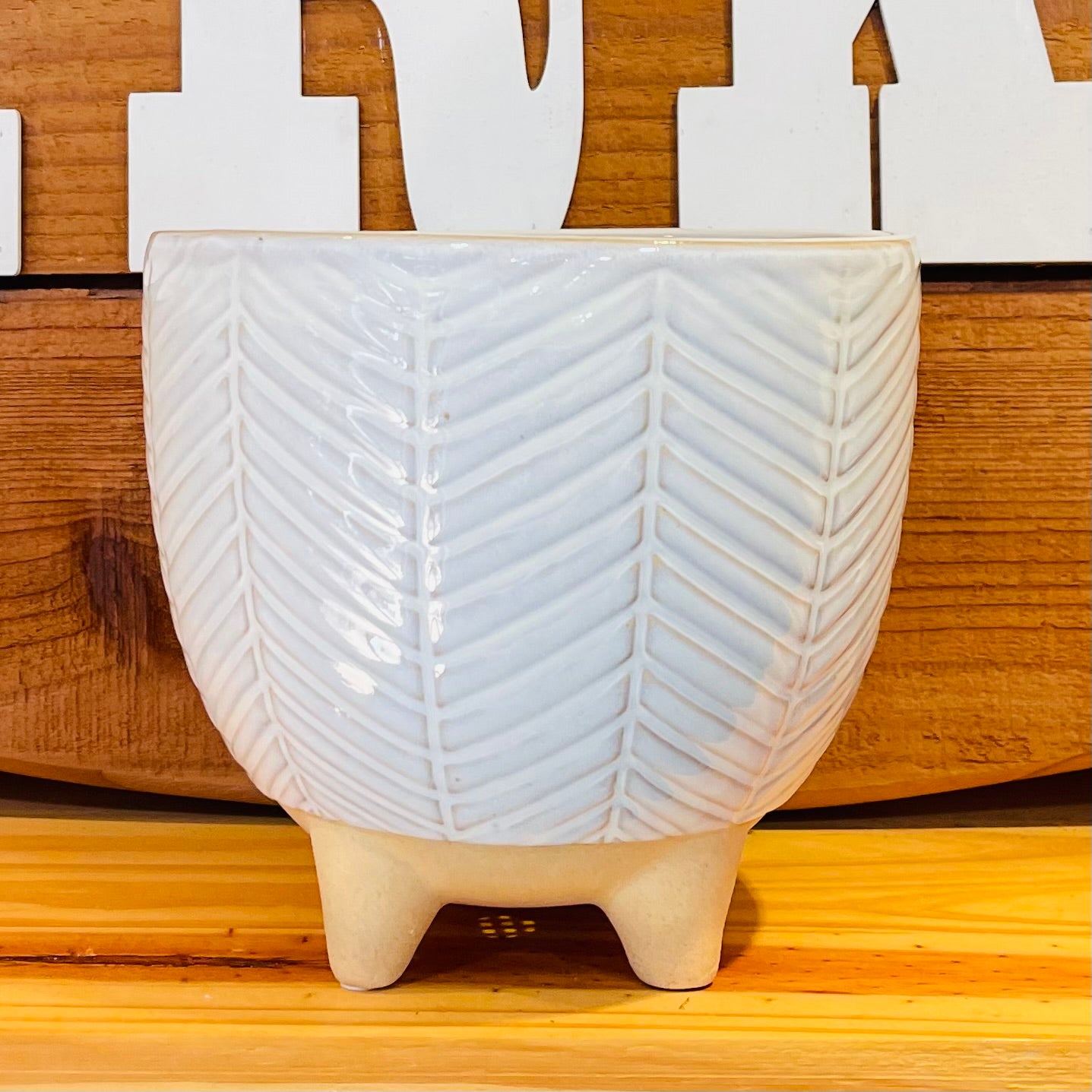 Ceramic Footed Boho Planter