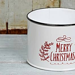 Round Bucket-Merry Xmas