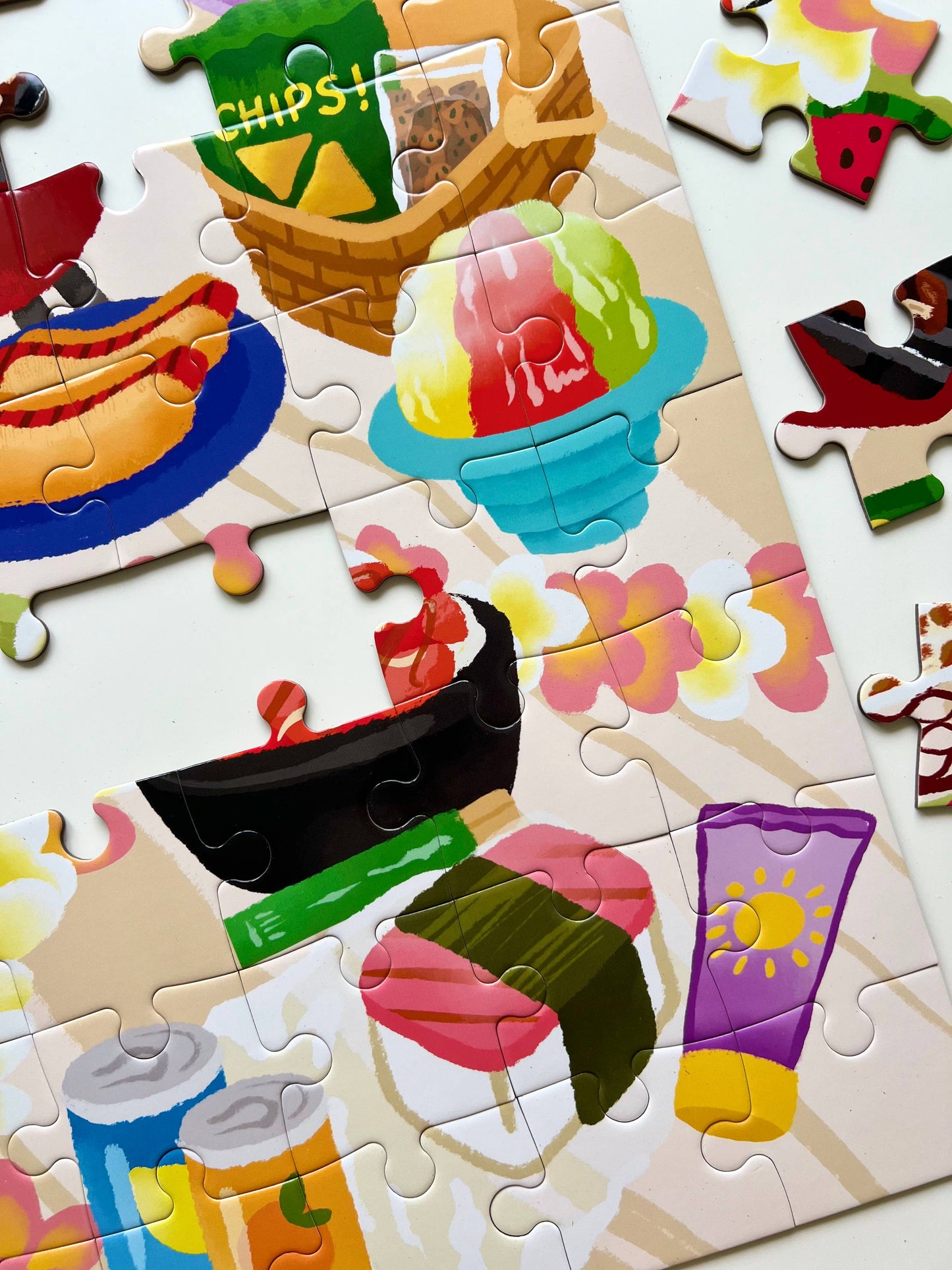 Perfect Beach Day - kids 70 piece puzzle