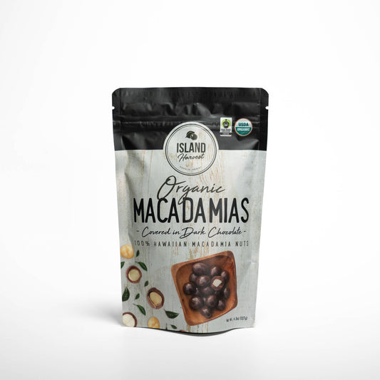 Organic Macadamias with Dark Chocolate (4.5oz)