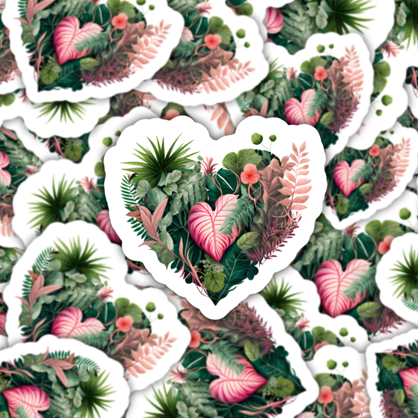 Love Plants Heart Sticker