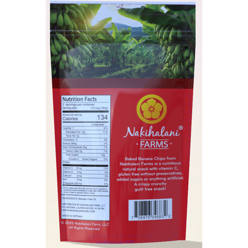 Baked Banana Chips 2.8oz