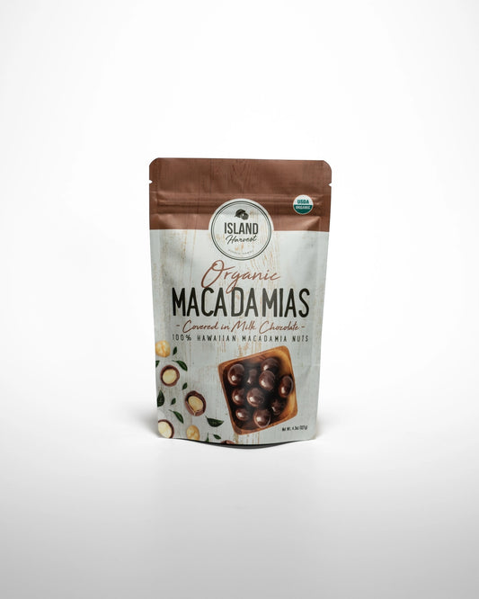 Organic Macadamias with Milk Chocolate (4.5 oz)