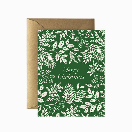 Christmas Vines Greeting Card