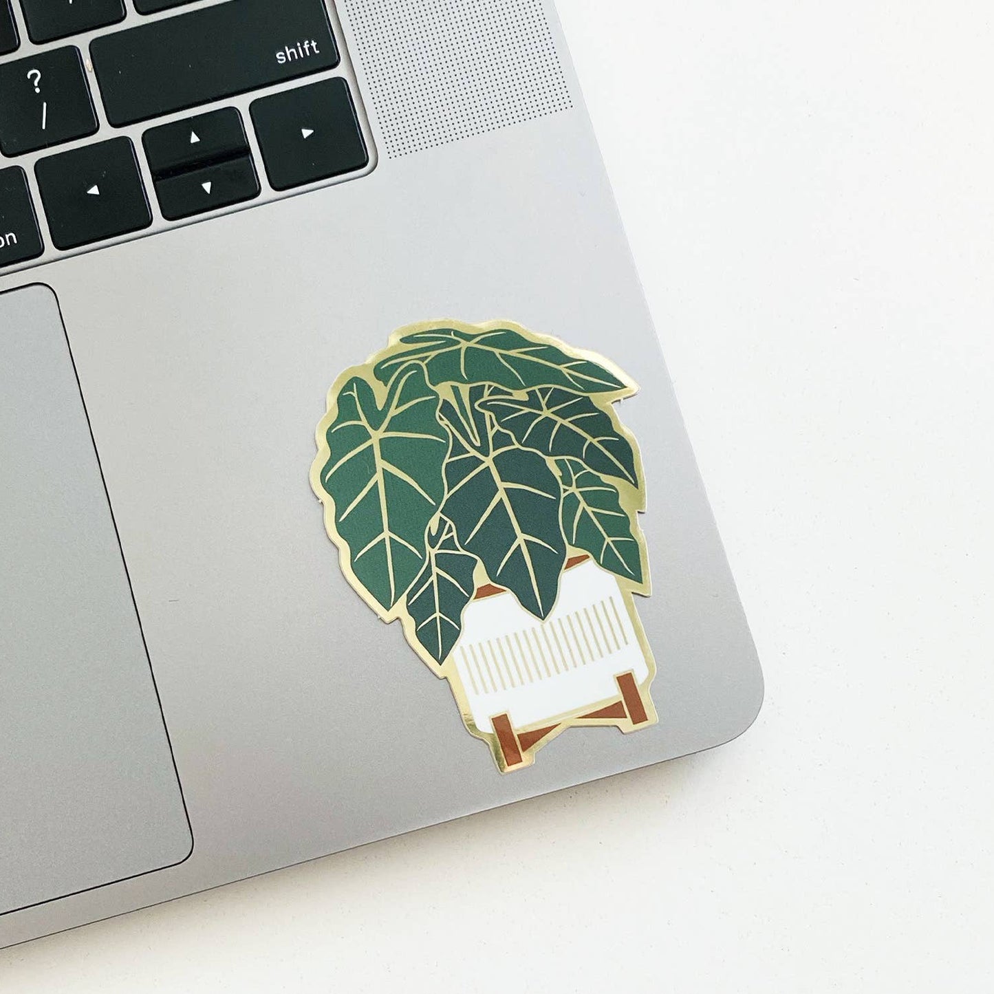 Alocasia Sticker | Luxe Metallic Gold Sticker