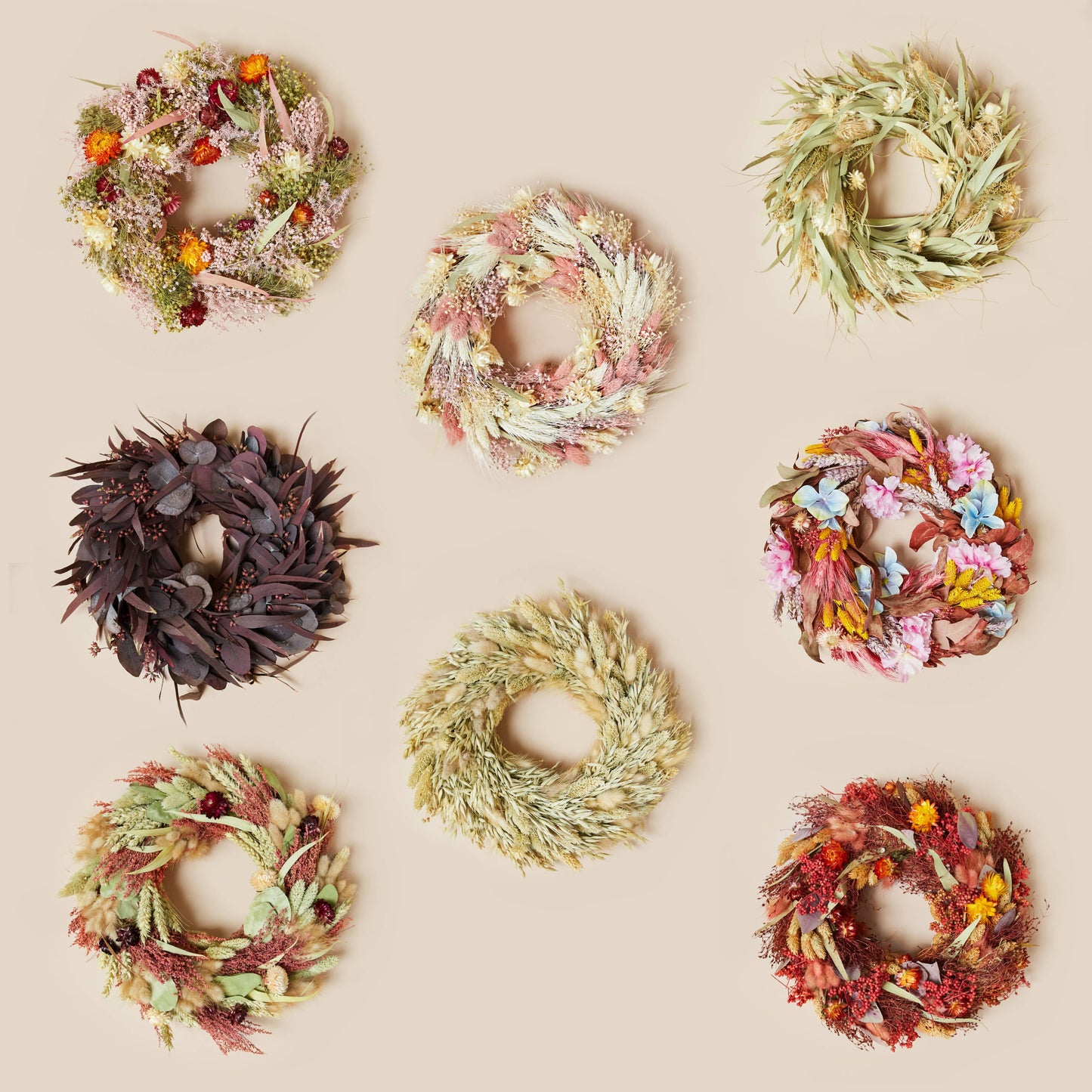 Dried Flowers Wreath Willow