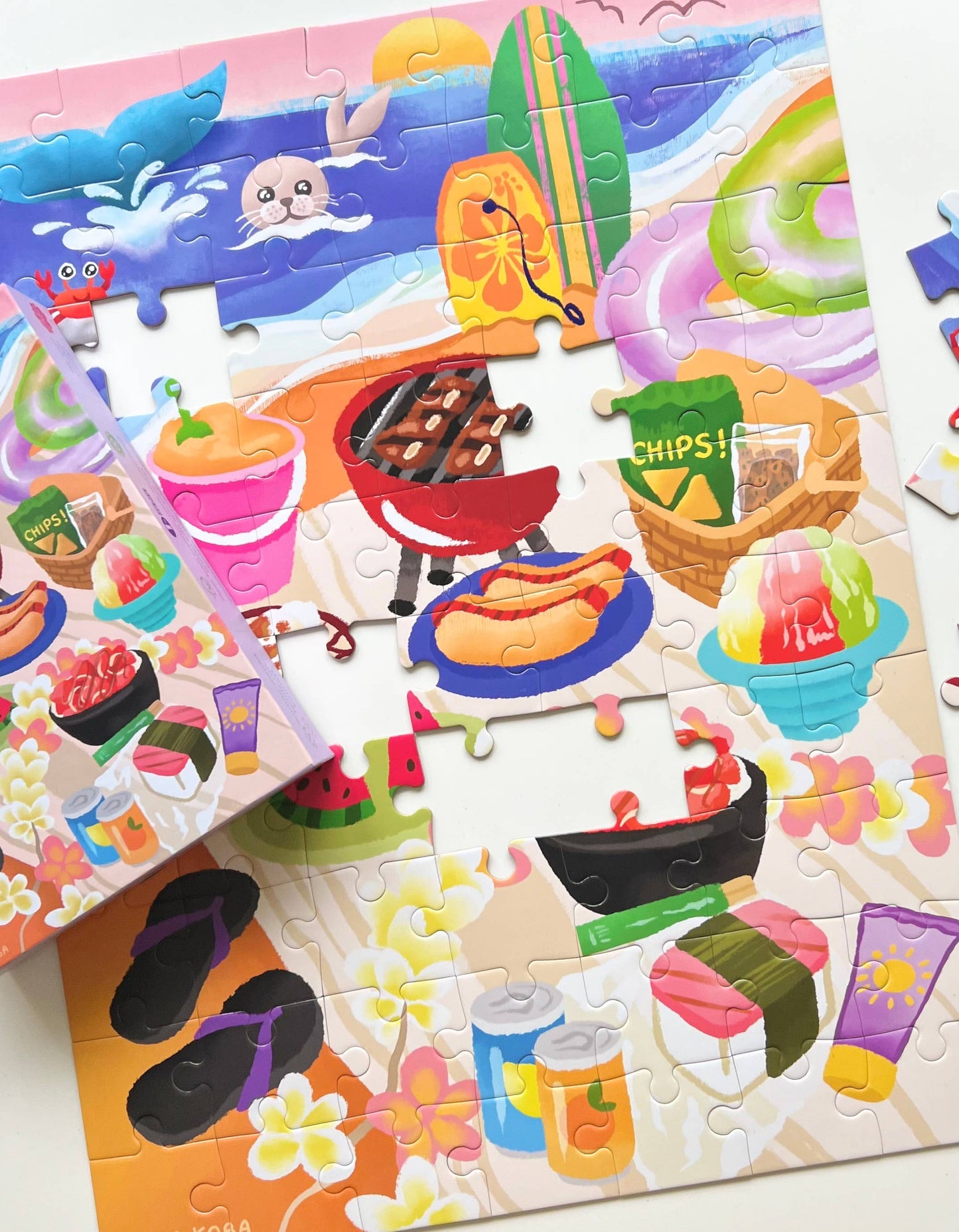 Perfect Beach Day - kids 70 piece puzzle